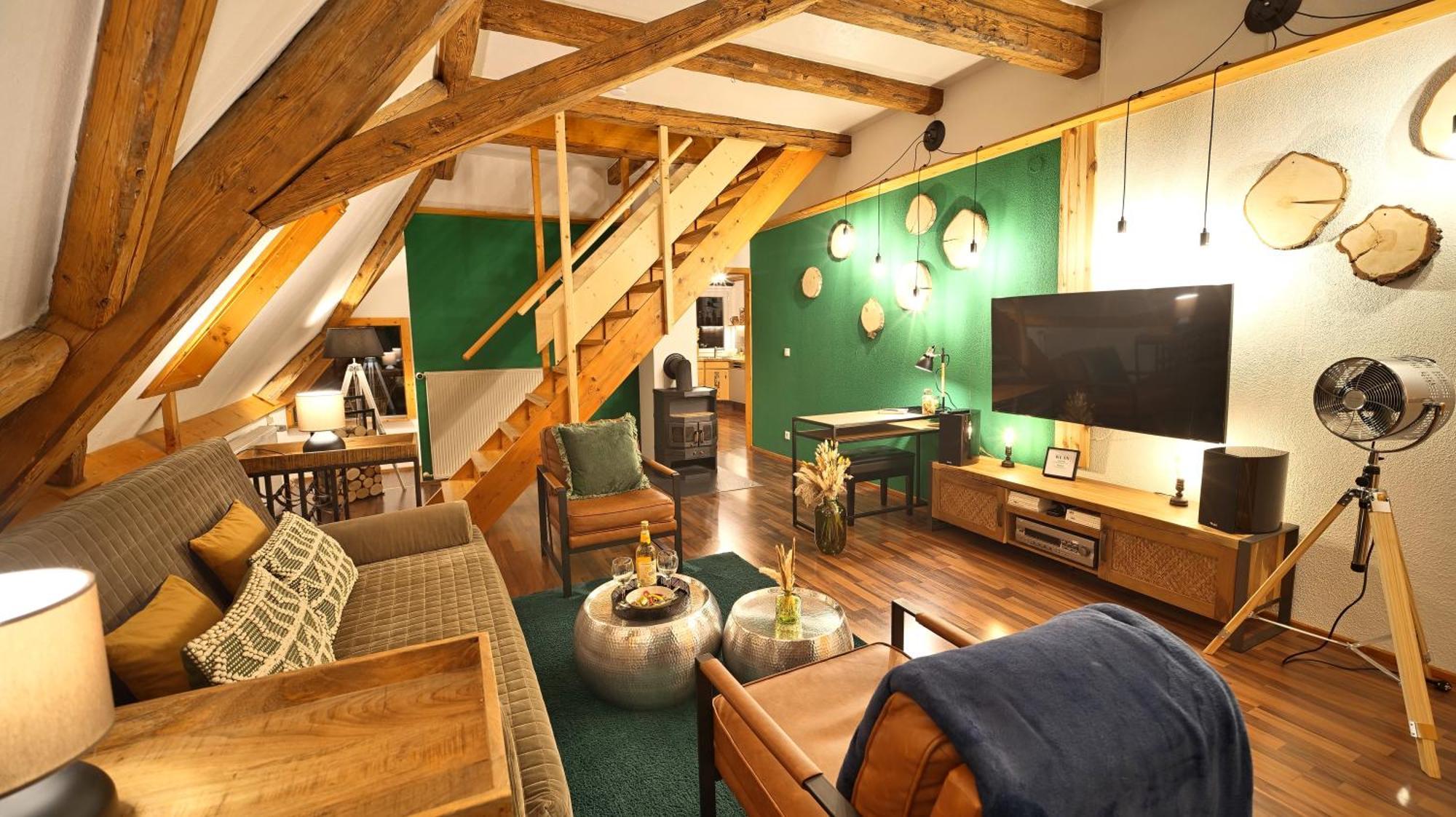 Loft Schwarzwald - Dach-balkon--musik-ecke