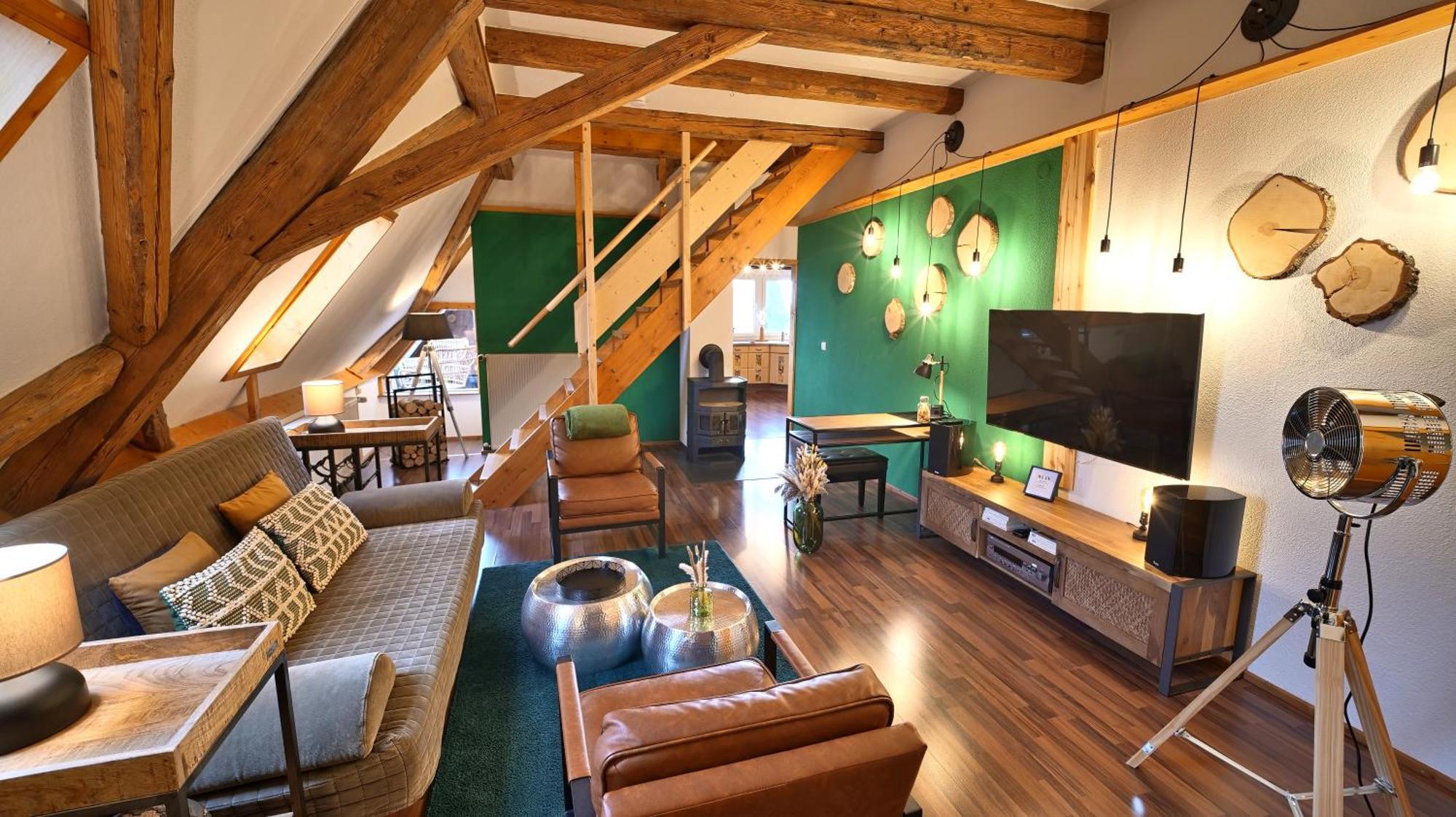 Loft Schwarzwald - Dach-balkon--musik-ecke *
